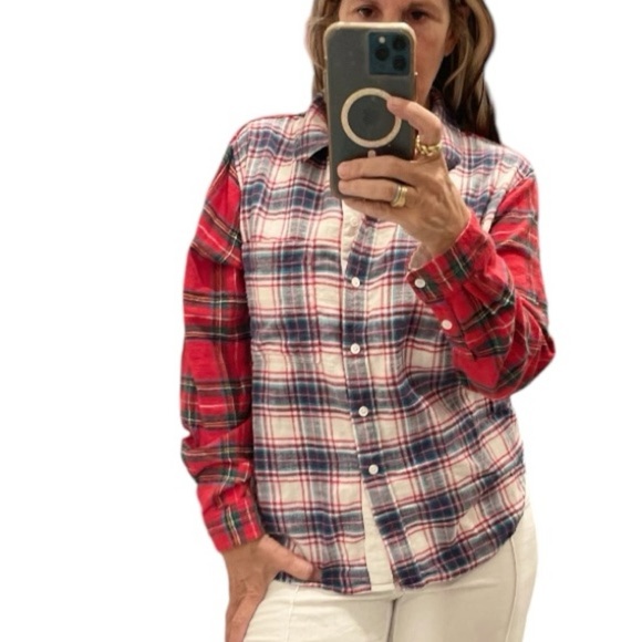 American Eagle Plaid Two Tones Flannel Button Down.Size S - Picture 4 of 12